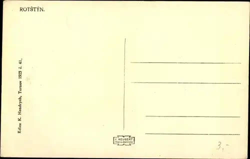 Ak Turnov Turnau Region Reichenberg, Rotstyn, Felsen