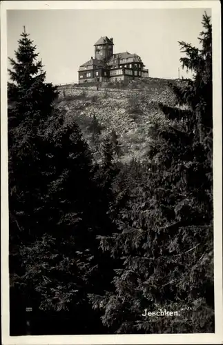 Ak Ještěd Jeschken Region Reichenberg, Hotel, Teilansicht