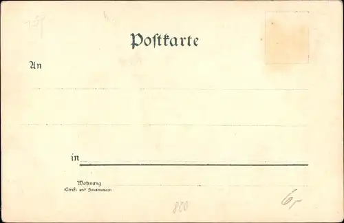 Litho München, Gruss aus dem Hofbräuhaus, Passanten, Kutsche