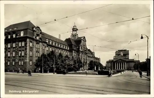 Ak Duisburg im Ruhrgebiet, Königsplatz