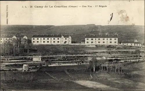 Ak La Courtine Creuse, Camp, Une Vue, 1re Brigade