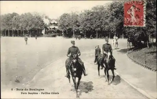 Ak Boulogne sur Seine Hauts de Seine, Porte Dauphine, Pavillon Chinois