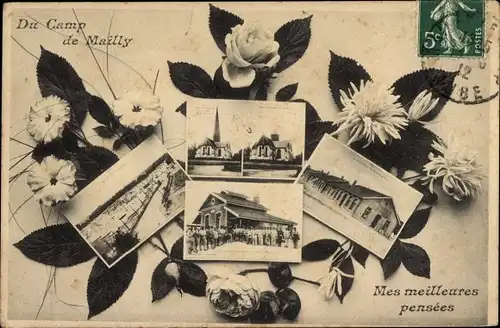 Ak Mailly le Camp Aube, Du Camp, Mes meilleures pensées