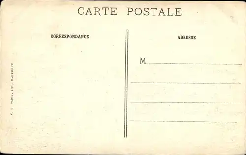 Ak Souain Perthes lès Hurlus Marne, L'entrée du Village après les terribles bombardements