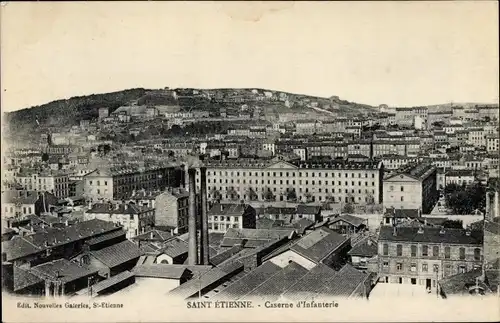 Ak Saint Étienne Loire, Caserne d'Infanterie, Panorama