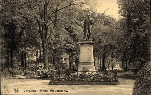 Ak Verviers Wallonien Lüttich, Henri Vieuxtemps, Denkmal