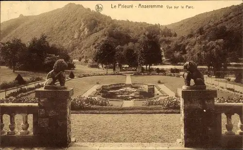 Ak Anseremme Dinant Wallonien Namur, Le Prieure, Vue sur le Parc