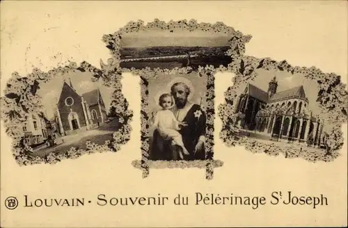 Ak Louvain Leuven Löwen Flandern Flämisch Brabant, Souvenir du Pelerinage St. Joseph