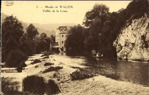 Ak Walzin Dinant Wallonien Namur, Vallée de la Lesse, Moulin de Walzin