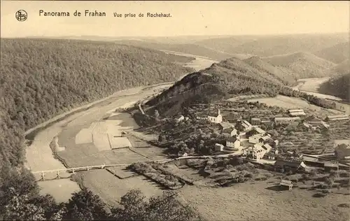 Ak Frahan sur Semois Wallonien Luxemburg, Vue prise de Rochehaut