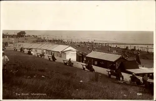 Ak Mablethorpe Lincolnshire England, The Beach