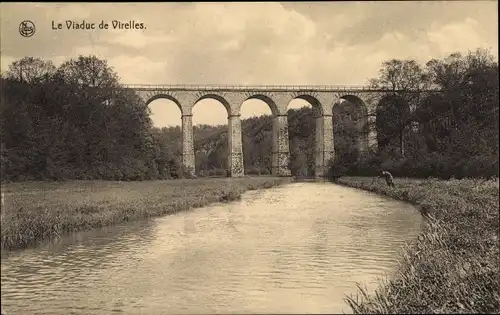 Ak Forges Chimay Wallonien Hennegau, Le Viaduc de Virelles, Brücke