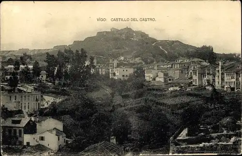 Ak Vigo Galicien Spanien, Castillo del Castro