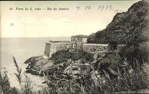 Ak Rio de Janeiro Brasilien, Forte de S. Joao