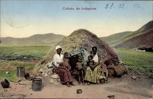 Ak São Vicente Cabo Verde Kap Verde, Cubata de indigenas