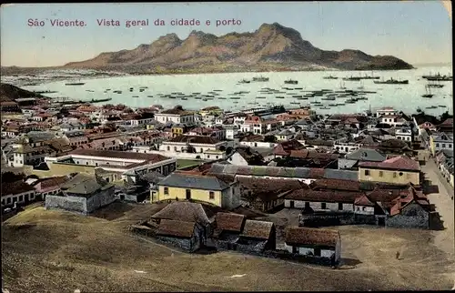 Ak São Vicente Cabo Verde Kap Verde, Vista general da cidade e porto