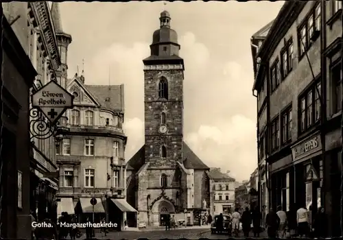 Ak Gotha in Thüringen, Margarethenkirche, Löwenapotheke, Handlung K. Gerlach