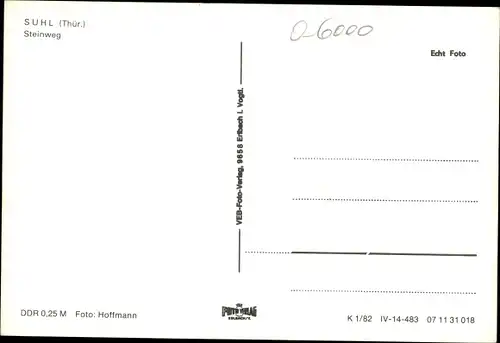 Ak Suhl in Thüringen, belebter Steinweg