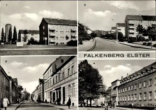 Ak Falkenberg Elster, Siedlung Völkerfreundschaft, Walther Rathenau Str., Postamt