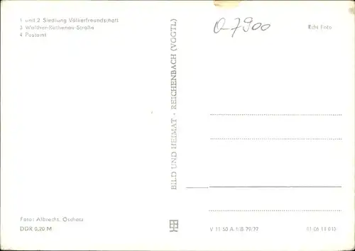 Ak Falkenberg Elster, Siedlung Völkerfreundschaft, Walther Rathenau Str., Postamt