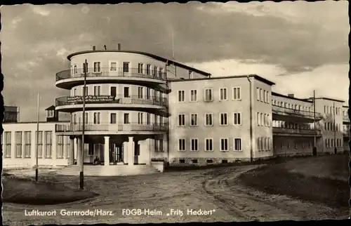 Ak Gernrode Quedlinburg im Harz, FDGB Erholungsheim Fritz Heckert