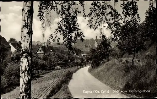 Ak Kayna Zeitz im Burgenlandkreis, Blick vom Kieferngraben