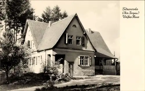 Ak Sitzenroda Schildau in Nordsachsen, Weißes Haus