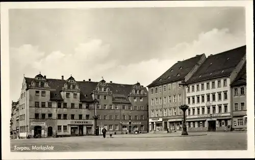 Ak Torgau an der Elbe, Marktplatz