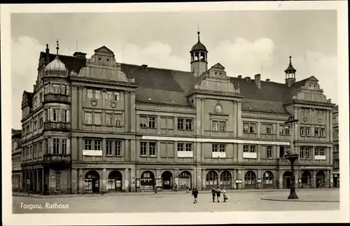 Ak Torgau an der Elbe, Rathaus