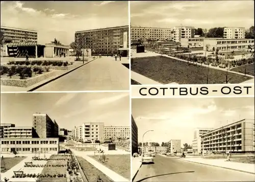 Ak Cottbus Ost Brandenburg, Wohnsiedlungen, Plattenbauten