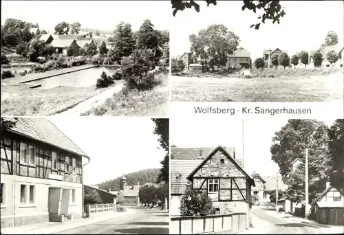 Ak Wolfsberg Sangerhausen Südharz, Schwimmbad, Ortspartien