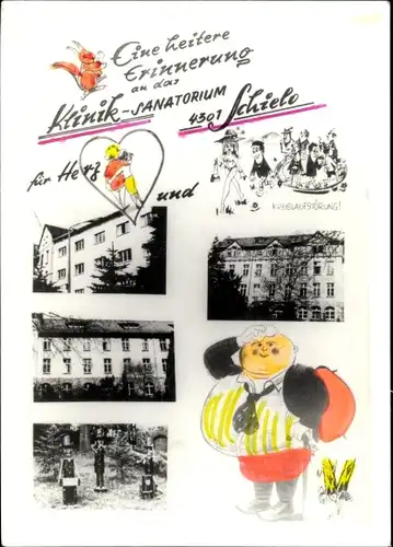 Ak Schielo Harzgerode am Harz, Klinik, Sanatorium, Außenansichten