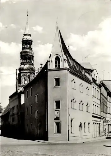 Ak Zwickau in Sachsen, Straßenecke, Kirchturm