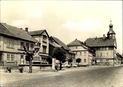 Ak Römhild in der Region Grabfeld Thüringen, Blick auf den Karl Marx Platz