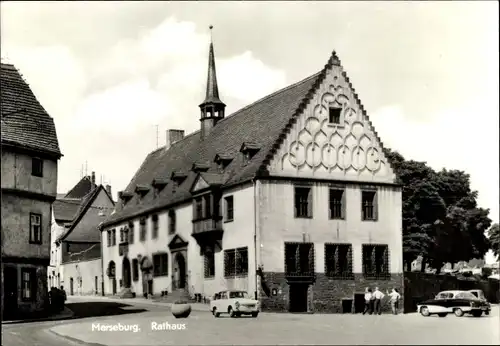 Ak Merseburg an der Saale, Rathaus, Trabant