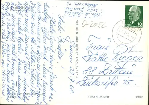 Ak Gnoien in Mecklenburg, Friedensstraße, Cafe zur Post