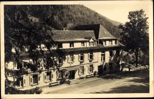 Ak Lierbach Allerheiligen Oppenau im Schwarzwald, Wasserfall Hotel