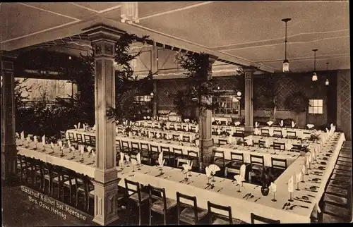 Ak Meerane in Sachsen, Gasthof Köthel, Festsaal