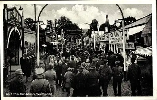 Ak Bad Dürkheim am Pfälzerwald, Wurstmarkt, Besucher