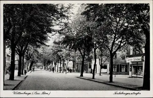 Ak Wittenberge an der Elbe Prignitz, Perleberger Straße, Zigarrengeschäft, Schreibwaren