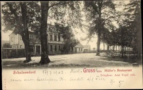 Ak Schulzendorf Sonnenberg in Brandenburg, Müller's Restaurant