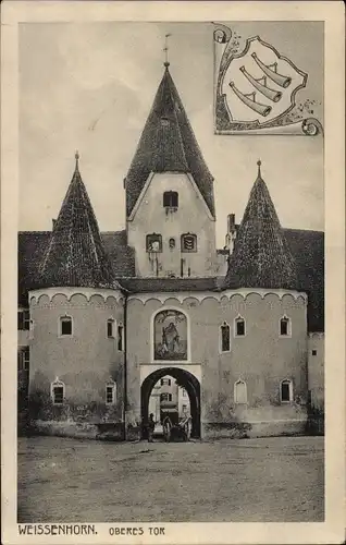 Wappen Ak Weißenhorn in Schwaben, Oberes Tor