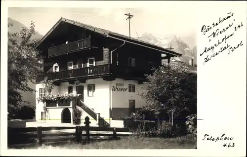 Ak Mayrhofen im Zillertal Tirol, Gästehaus Wierer