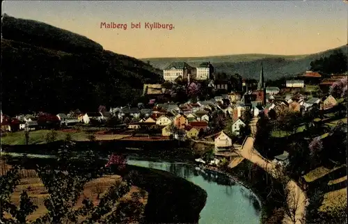 Ak Malberg in der Eifel, Teilansicht