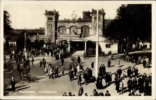 Ak Saarbrücken im Saarland, Hauptbahnhof