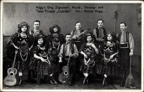Ak Nagy's Ungarische Zigeuner, Musik, Gesang und Tanz Truppe Csardas, Dir. Miklos Nagy