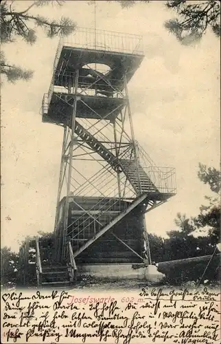 Ak Perchtoldsdorf in Niederösterreich, Naturpark Föhrenberge, Josefswarte