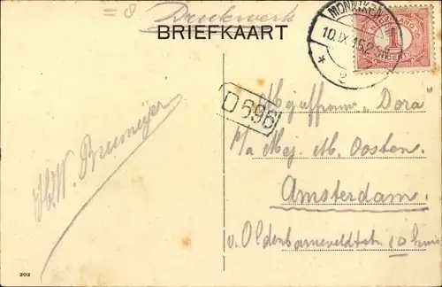 Ak Monnikendam Waterland Nordholland Niederlande, Bloemendaal