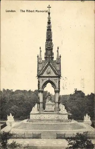 Ak London City England, The Albert Memorial
