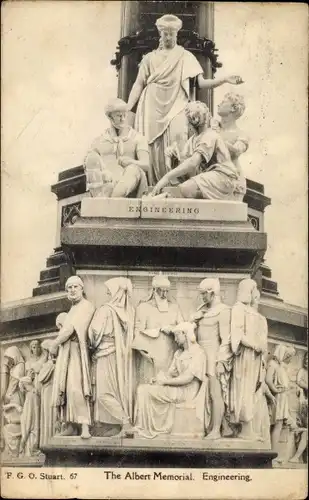 Ak London, The Albert Memorial, Engineering